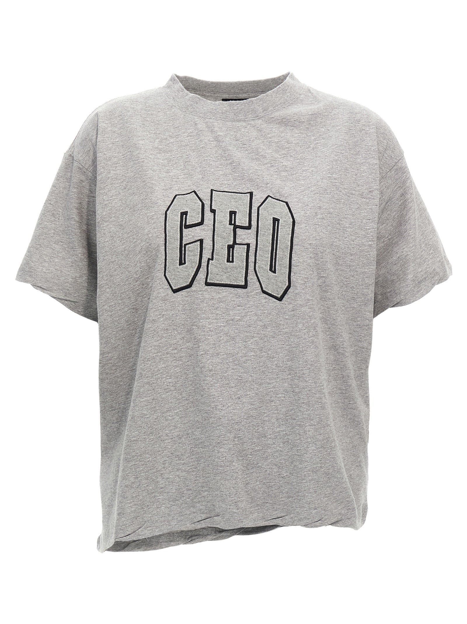 Balenciaga Gray Cotton T-Shirt
