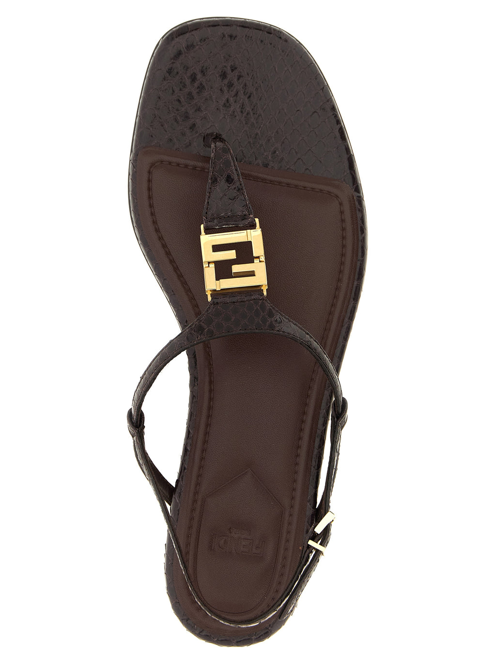 Fendi Purple Elastane Flat Sandals