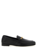 Versace Black Calfskin Slip-On Loafers