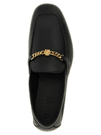 Versace Black Calfskin Slip-On Loafers