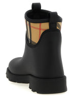 Burberry Black Rubber Ankle Boots