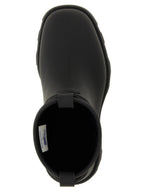 Burberry Black Rubber Ankle Boots