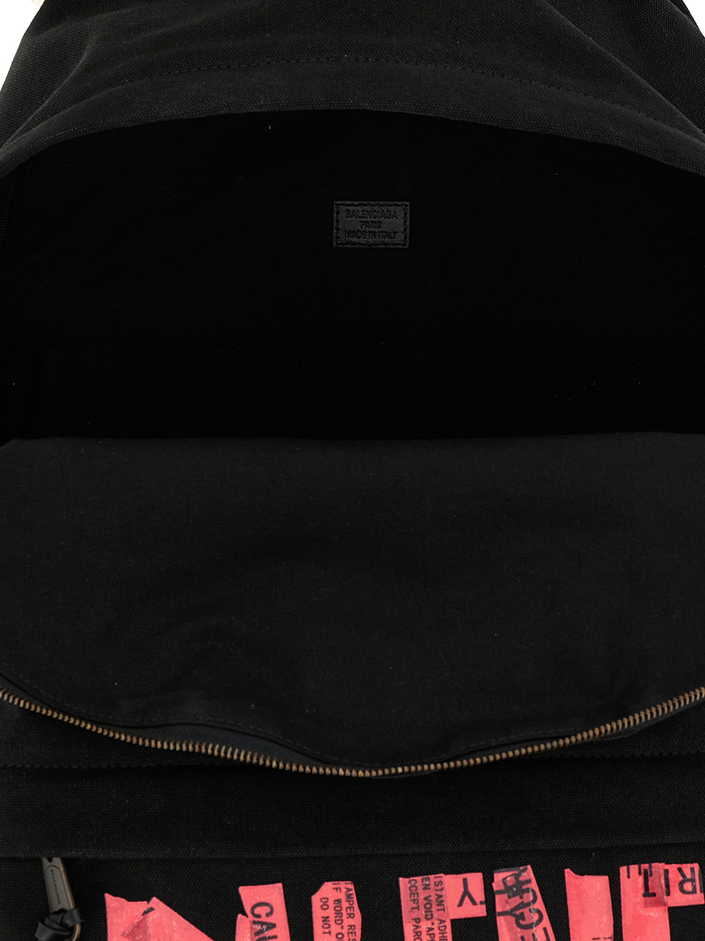 Balenciaga Black Cotton Backpack