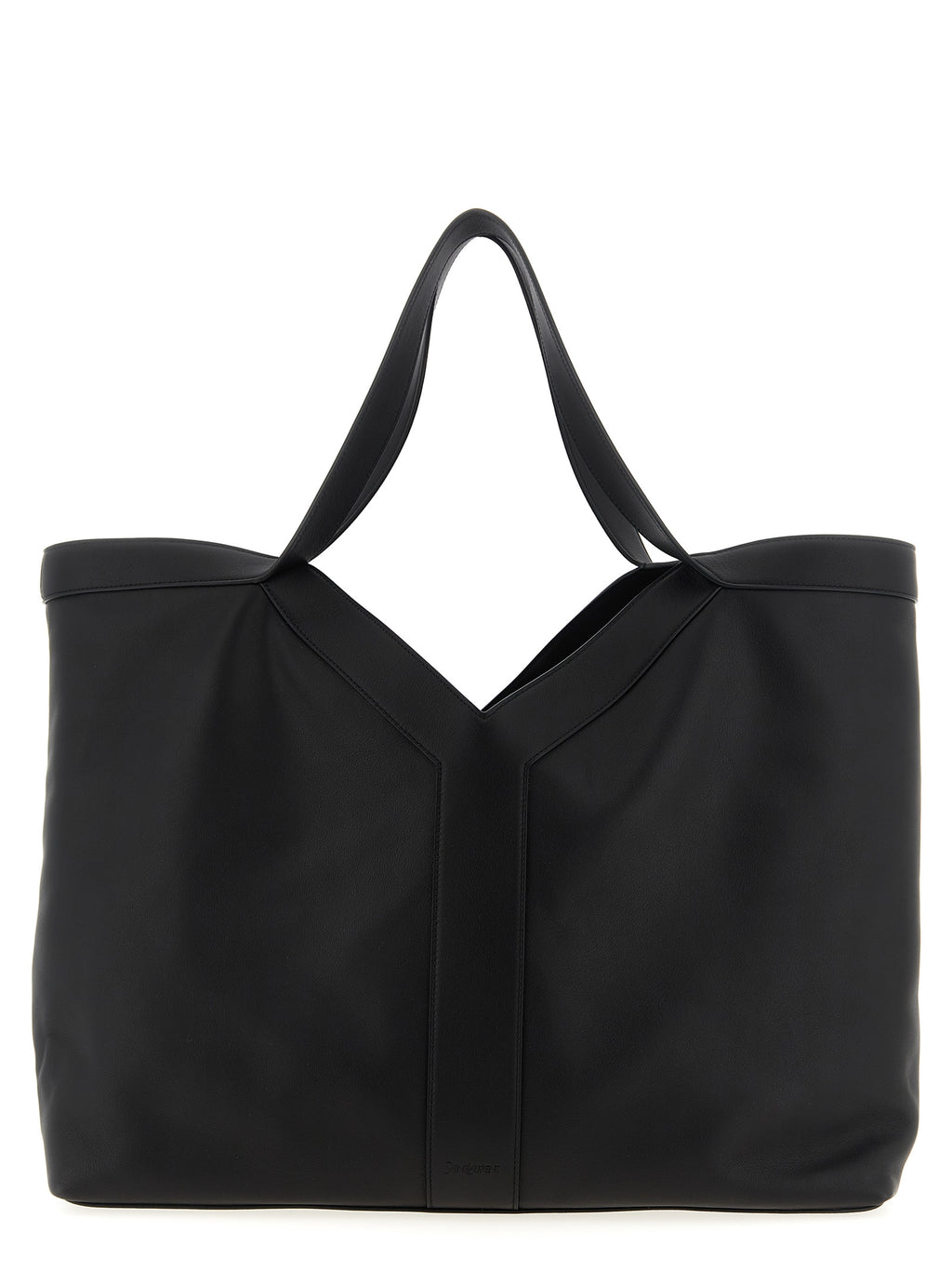 Saint Laurent Black Calfskin Tote Bag
