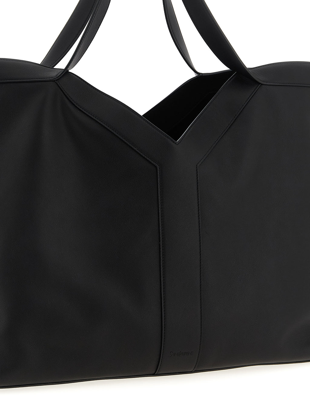 Saint Laurent Black Calfskin Tote Bag
