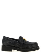 Valentino Garavani Black Lamb Leather Slip-On Loafers