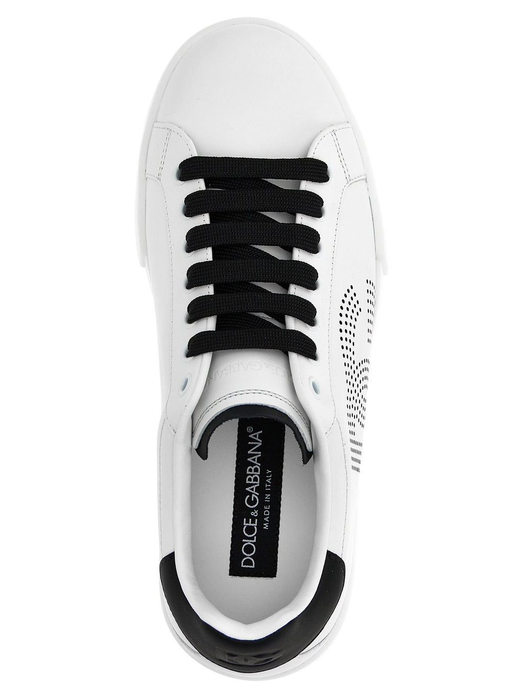 Dolce & Gabbana Bicolor Calfskin Low Top Sneakers