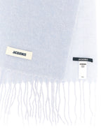 Jacquemus Blue Alpaca Leather Scarf
