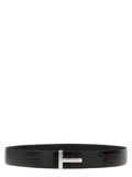 Tom Ford Brown Calfskin Belt