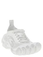 Balenciaga White Polyester Athletic Sneakers