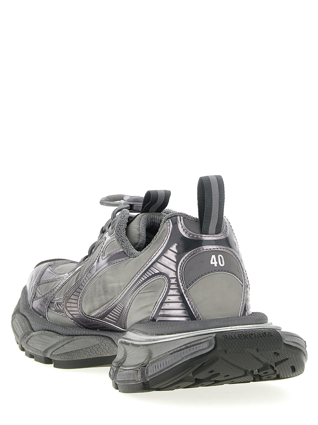 Balenciaga Gray Polyester Athletic Sneakers