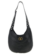 Valentino Garavani Black Lamb Leather Shoulder Bag
