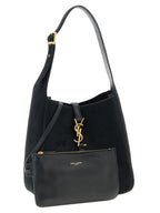 Saint Laurent Black Calfskin Shoulder Bag