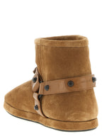 Balenciaga Beige Calfskin Ankle Boots