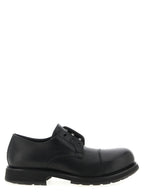 Balenciaga Black Bull Skin Slip-On Loafers