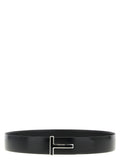 Tom Ford Black Calfskin Regular Belt