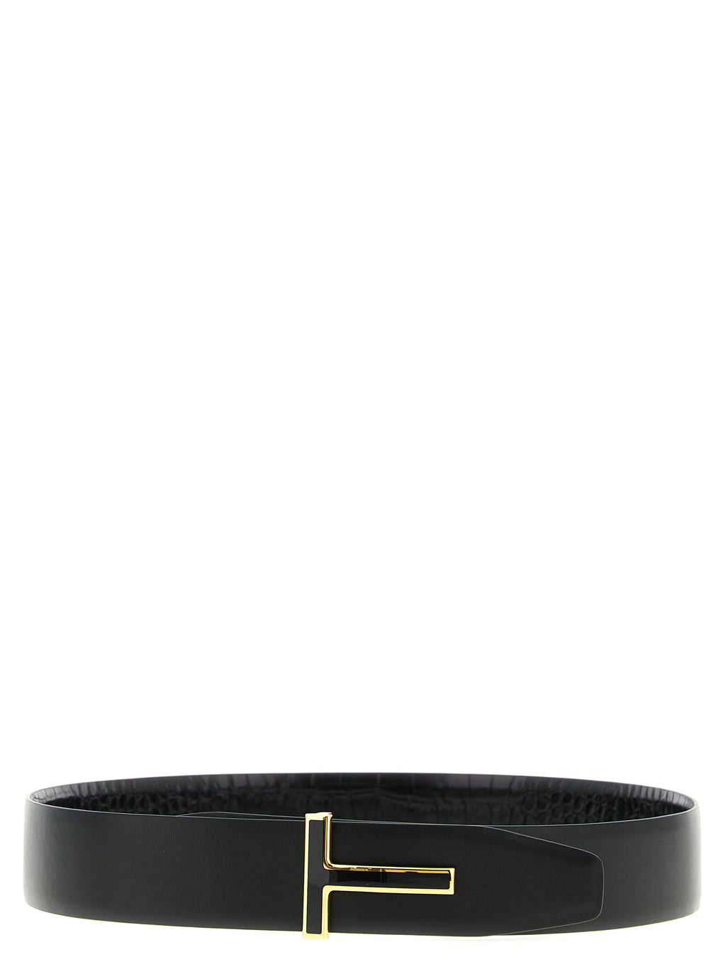 Tom Ford Black Calfskin Regular Belt