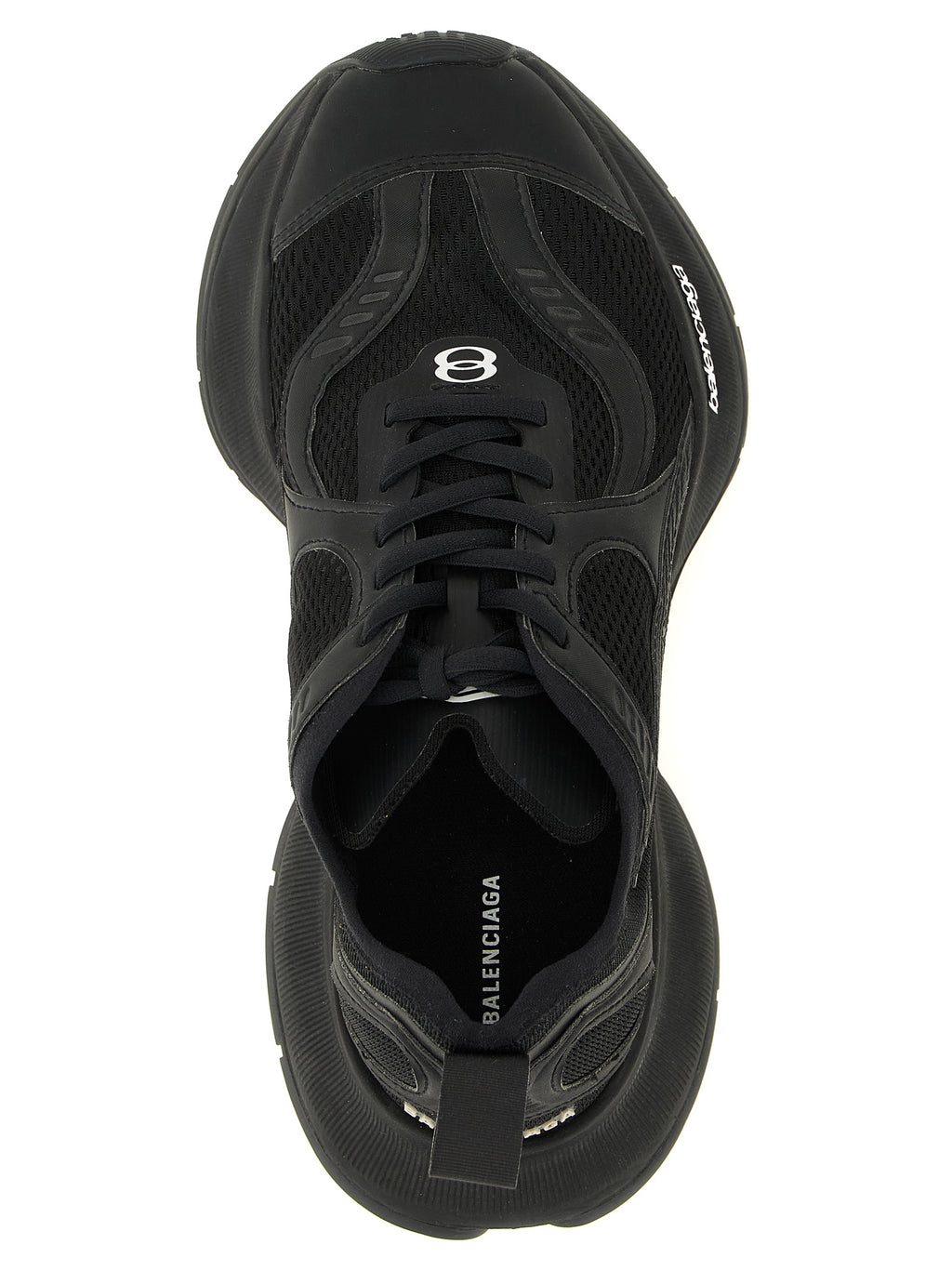 Balenciaga Black Polyester Athletic Sneakers