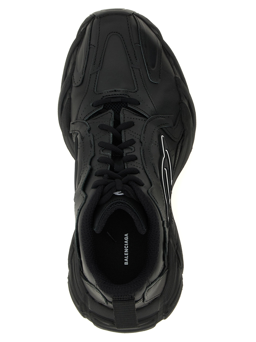 Balenciaga Black Calfskin Athletic Sneakers