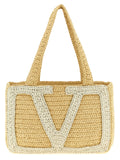 Valentino Garavani White Viscose Tote Bag