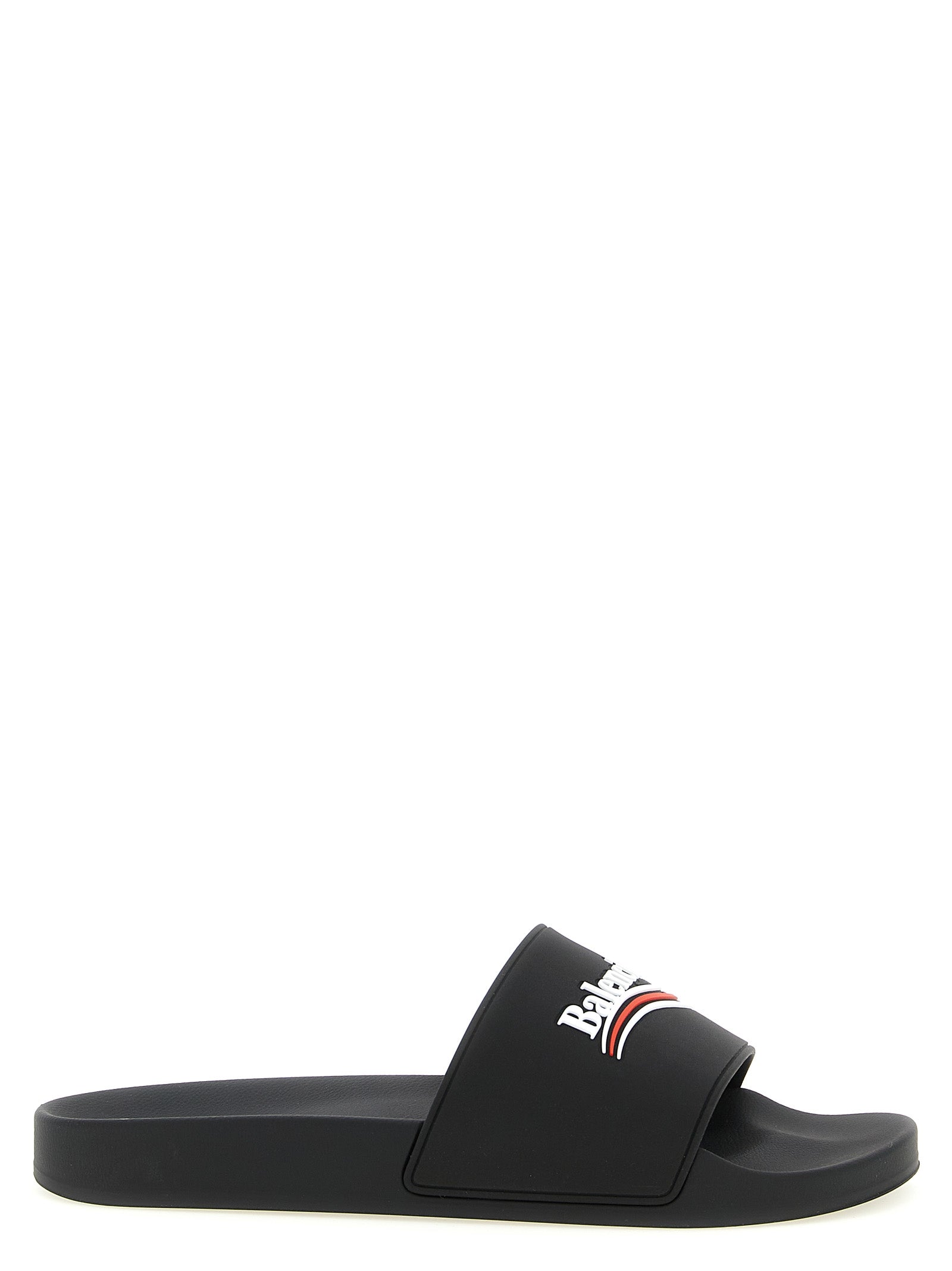 Balenciaga Black Plastic Slides