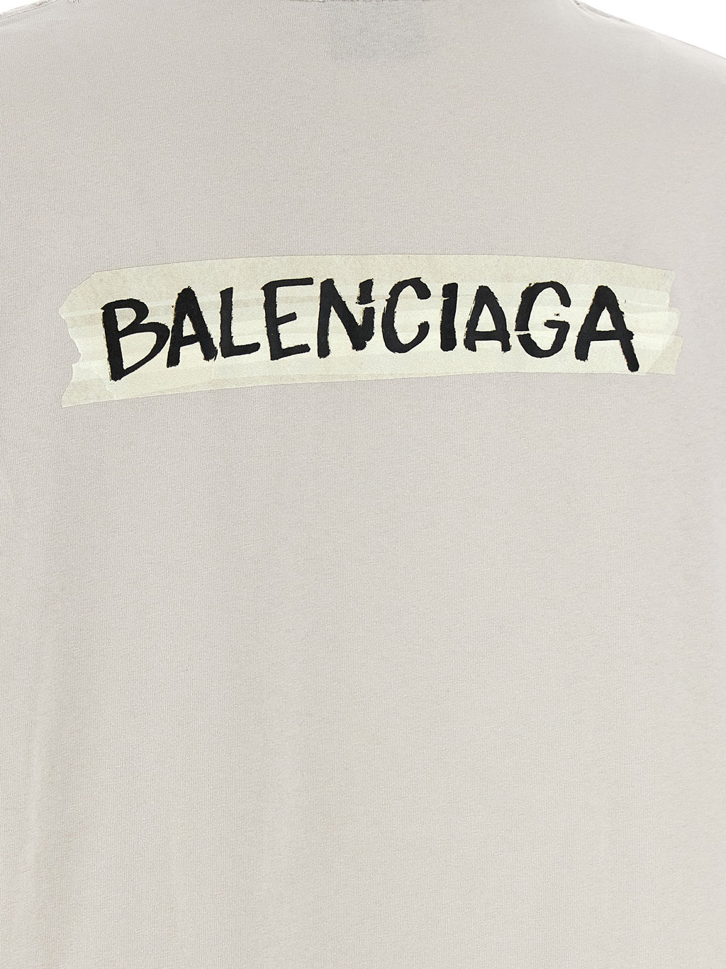 Balenciaga Gray Cotton T-Shirt