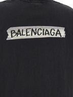 Balenciaga Black Cotton T-Shirt