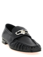 Christian Louboutin Black Calfskin Slip-On Loafers
