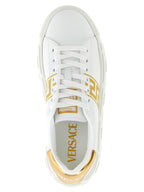 Versace Gold Nylon Platform Sneakers