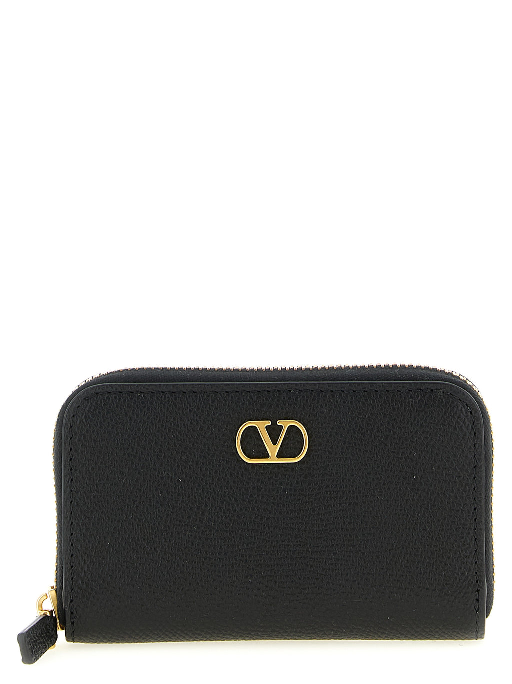 Valentino Garavani Black Calfskin Cardholder