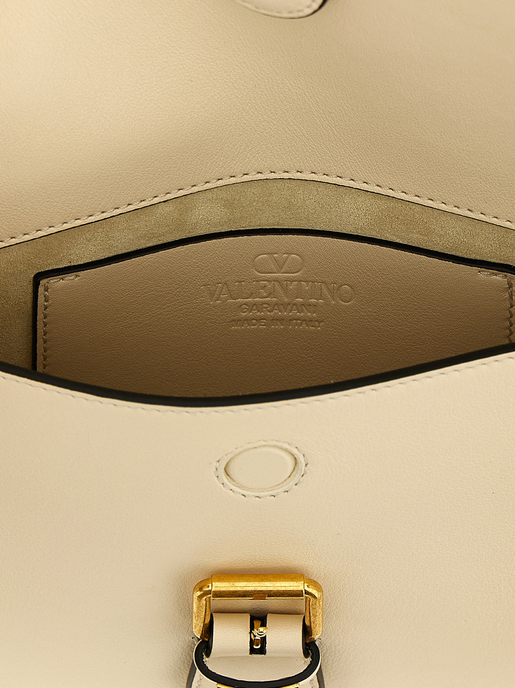 Valentino Garavani White Calfskin Shoulder Bag