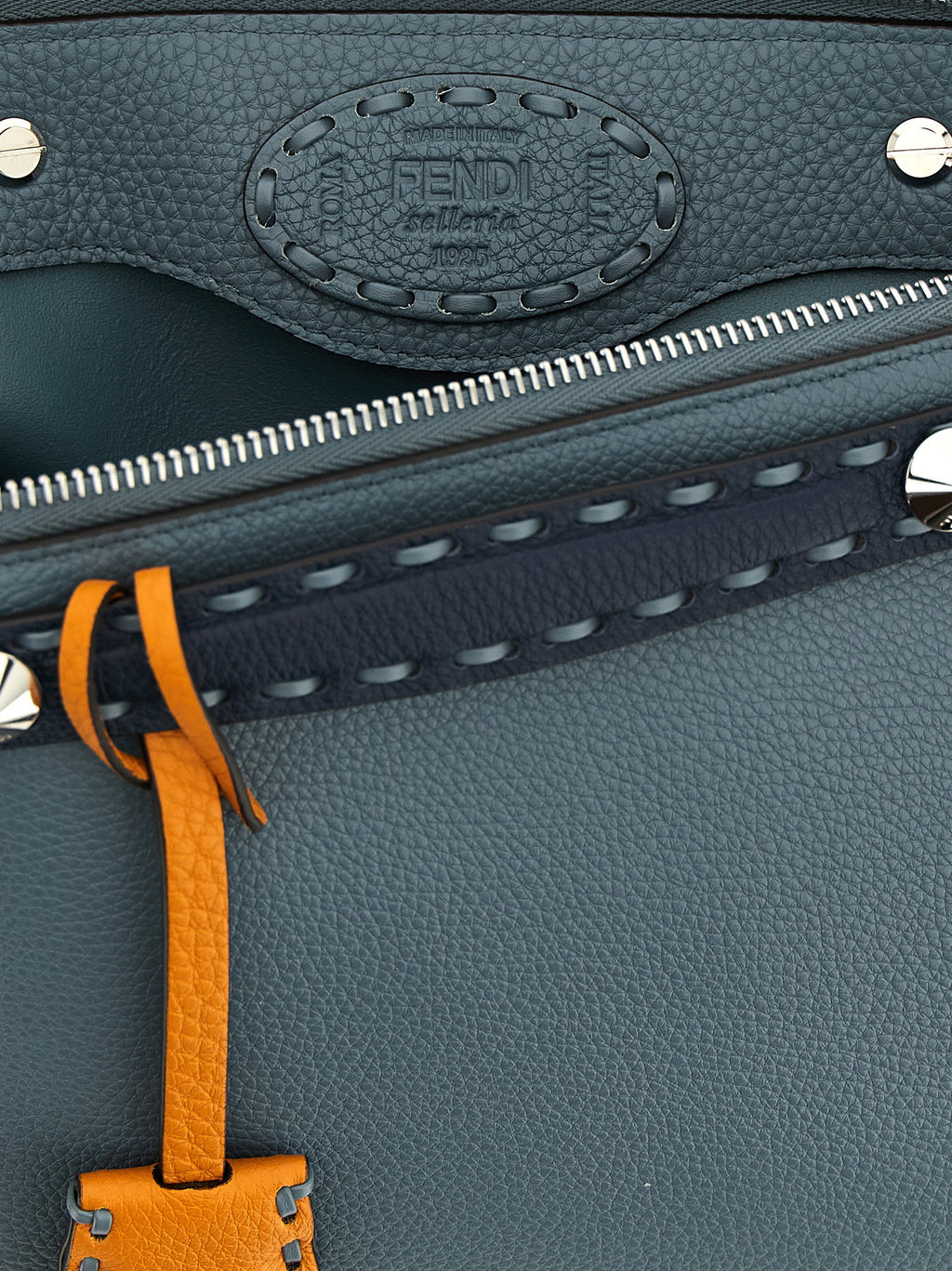 Fendi Blue Calfskin Handbag