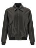 Fendi Black Lamb Leather Leather Jacket