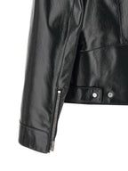 Fendi Blue Lamb Leather Leather Jacket