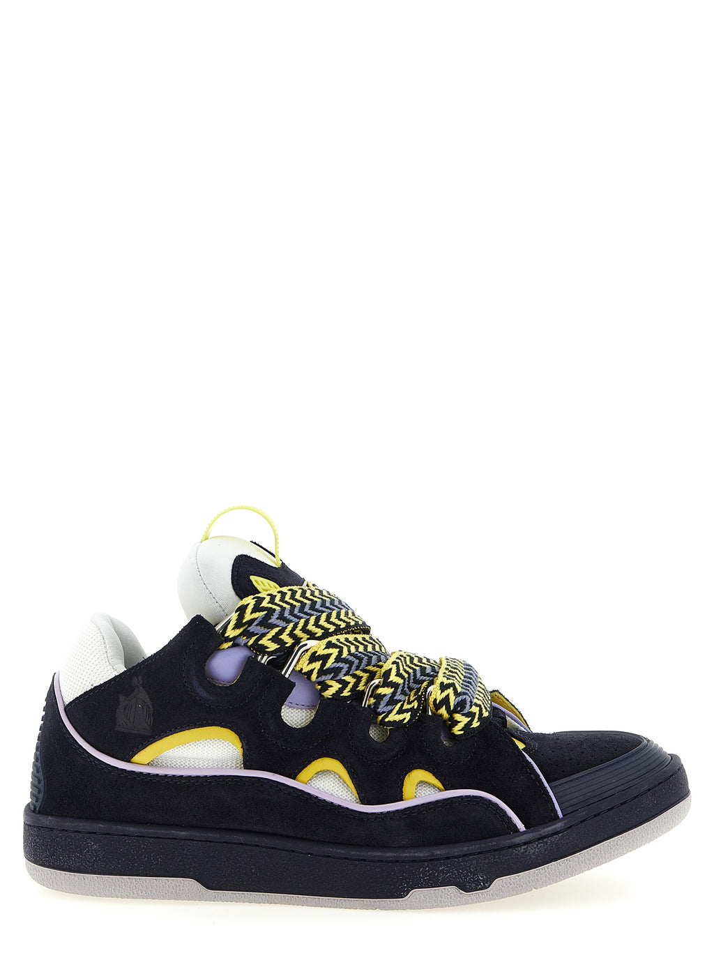 Lanvin Blue Calfskin Athletic Sneakers