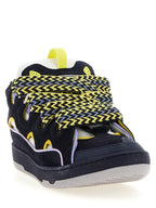 Lanvin Blue Calfskin Athletic Sneakers