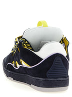 Lanvin Blue Calfskin Athletic Sneakers
