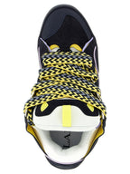 Lanvin Blue Calfskin Athletic Sneakers