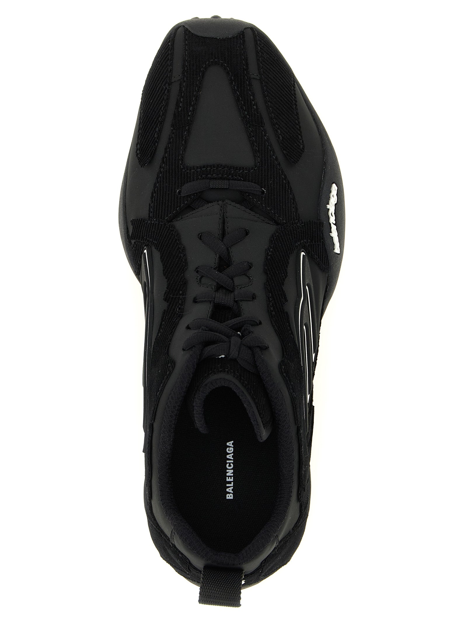 Balenciaga Black Polyester Athletic Sneakers