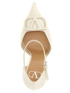 Valentino Garavani White Calfskin High Heel Pumps