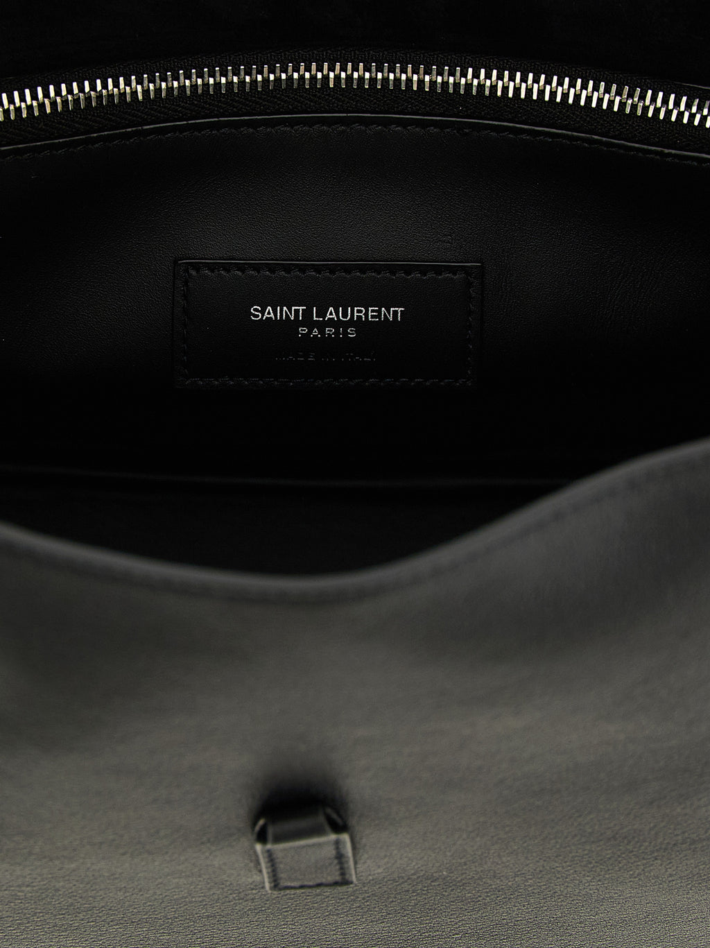 Saint Laurent Black Calfskin Shoulder Bag
