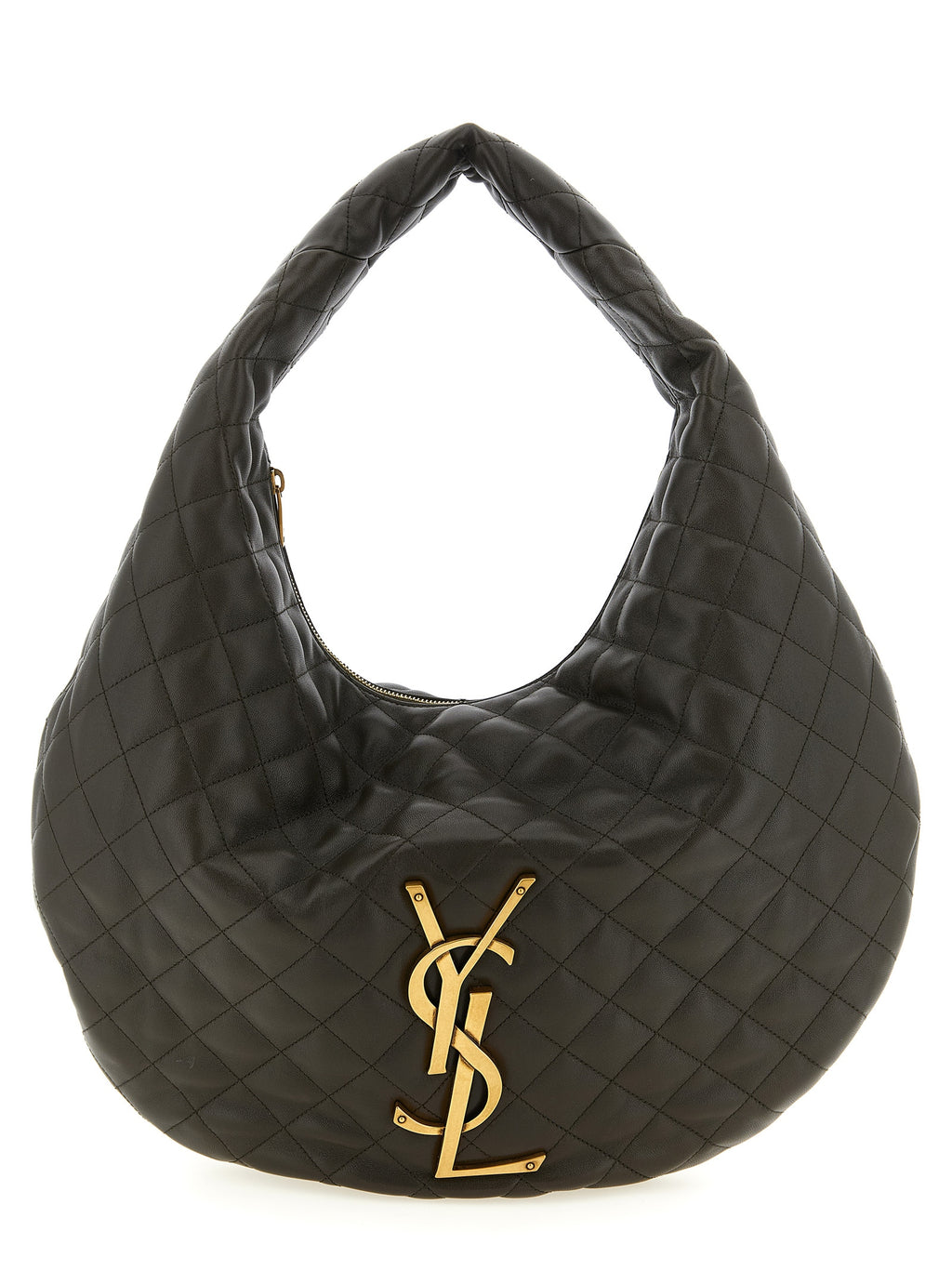 Saint Laurent Brown Lamb Leather Shoulder Bag