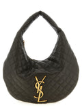 Saint Laurent Brown Lamb Leather Shoulder Bag