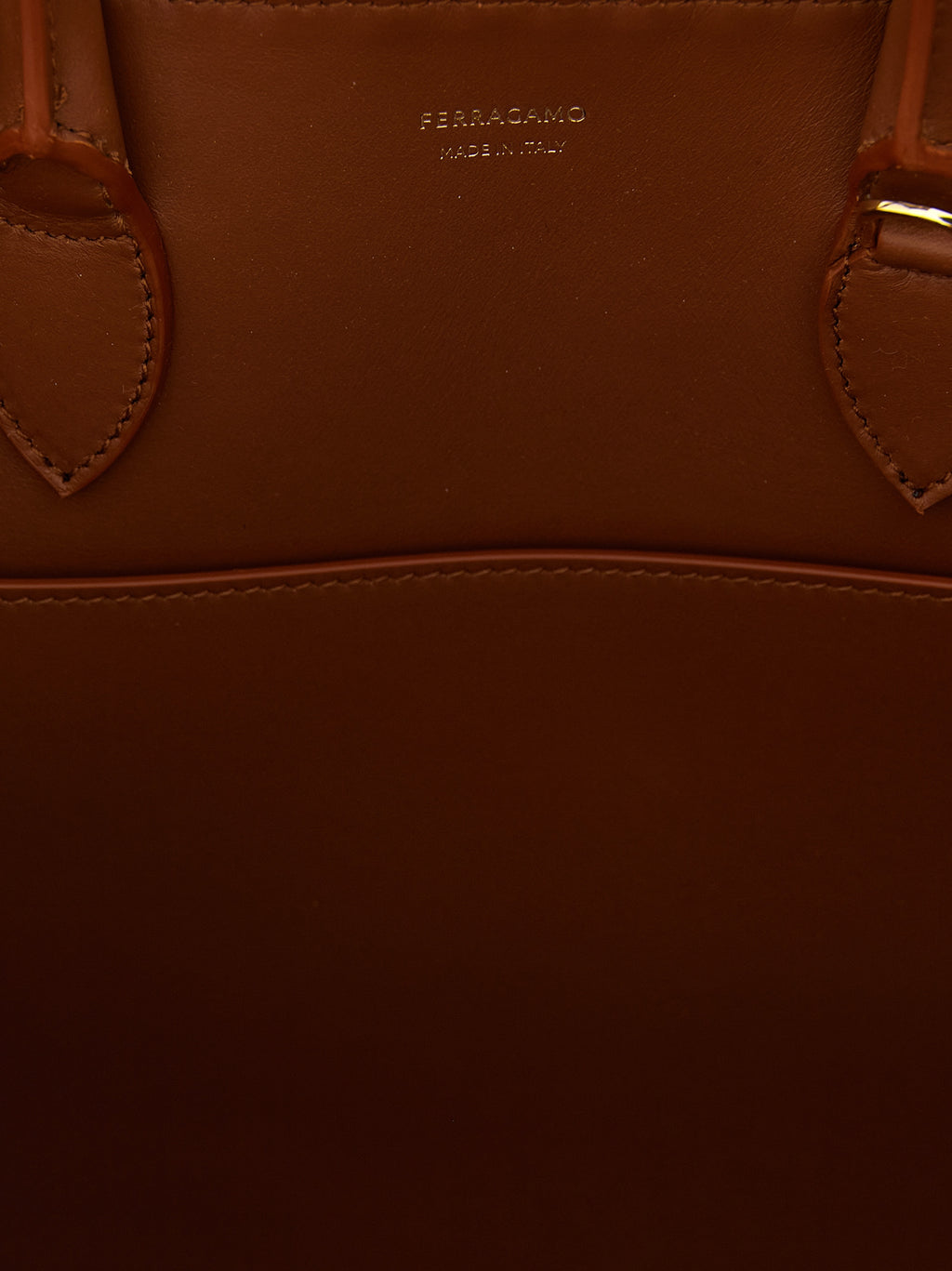 Ferragamo Brown Calfskin Handbag