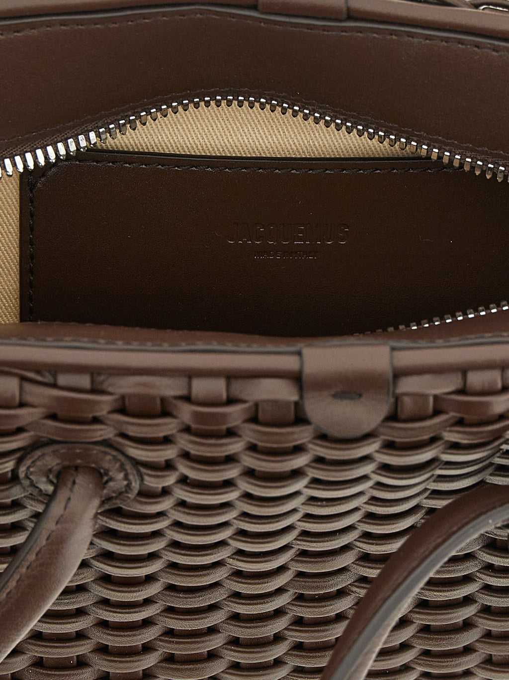 Jacquemus Brown Cotton Handbag