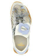Gray Calfskin Athletic Sneakers