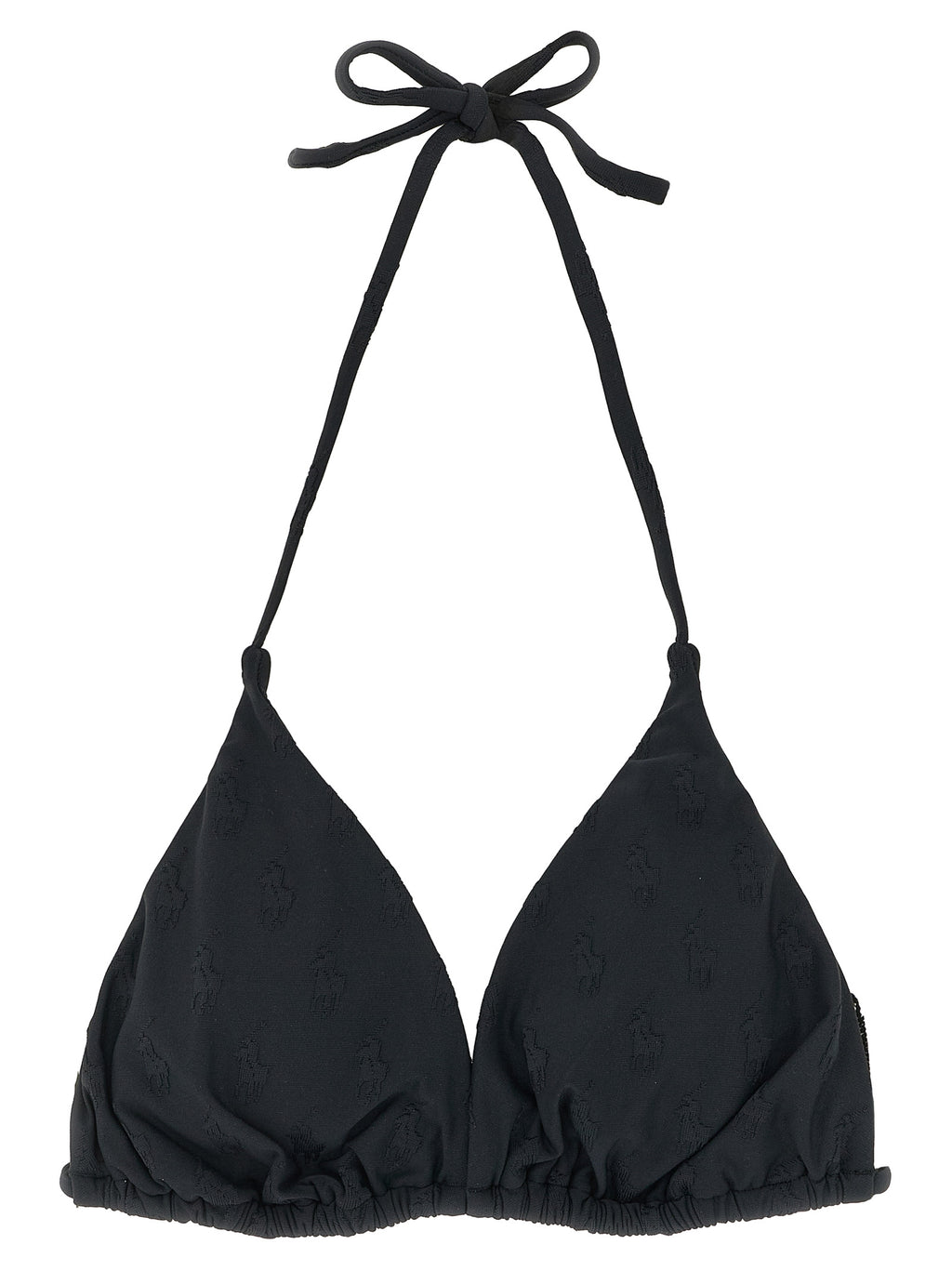 Polo Ralph Lauren Black Recycled Polyester Bikini