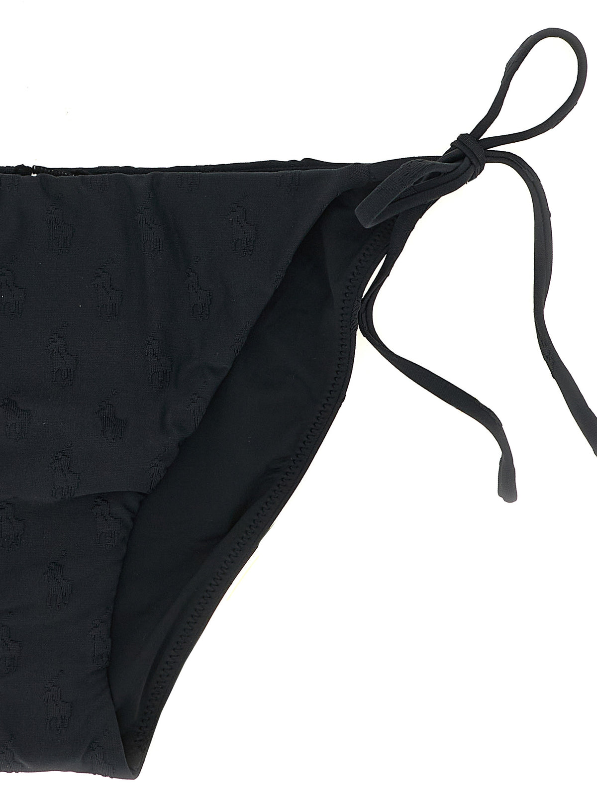Polo Ralph Lauren Black Recycled Polyester Bikini