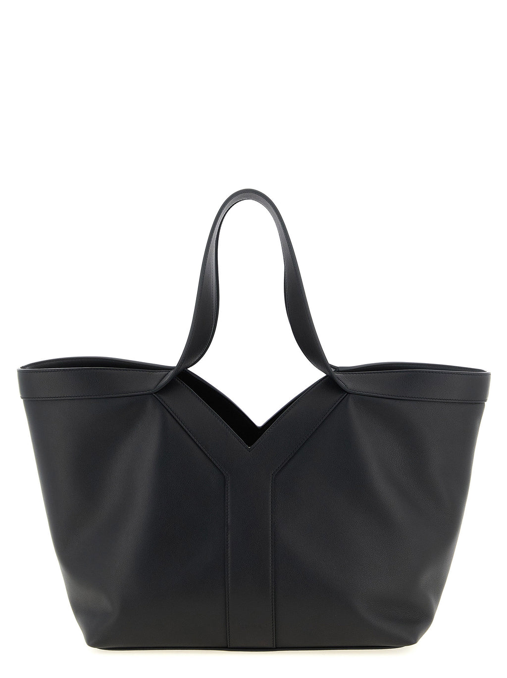Saint Laurent Black Calfskin Tote Bag