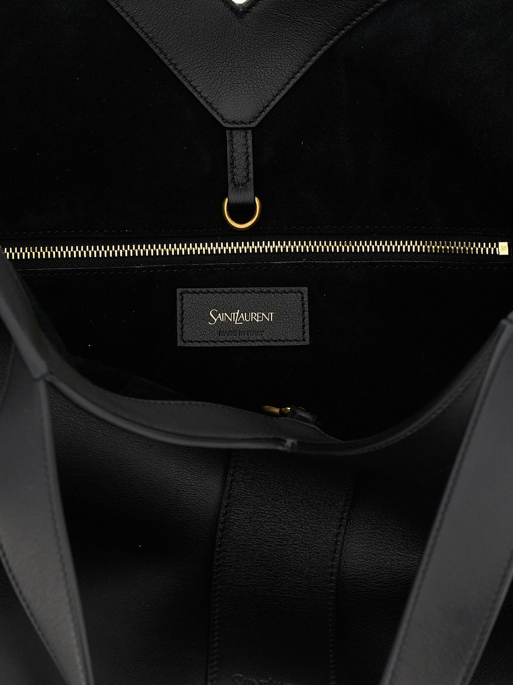 Saint Laurent Black Calfskin Tote Bag
